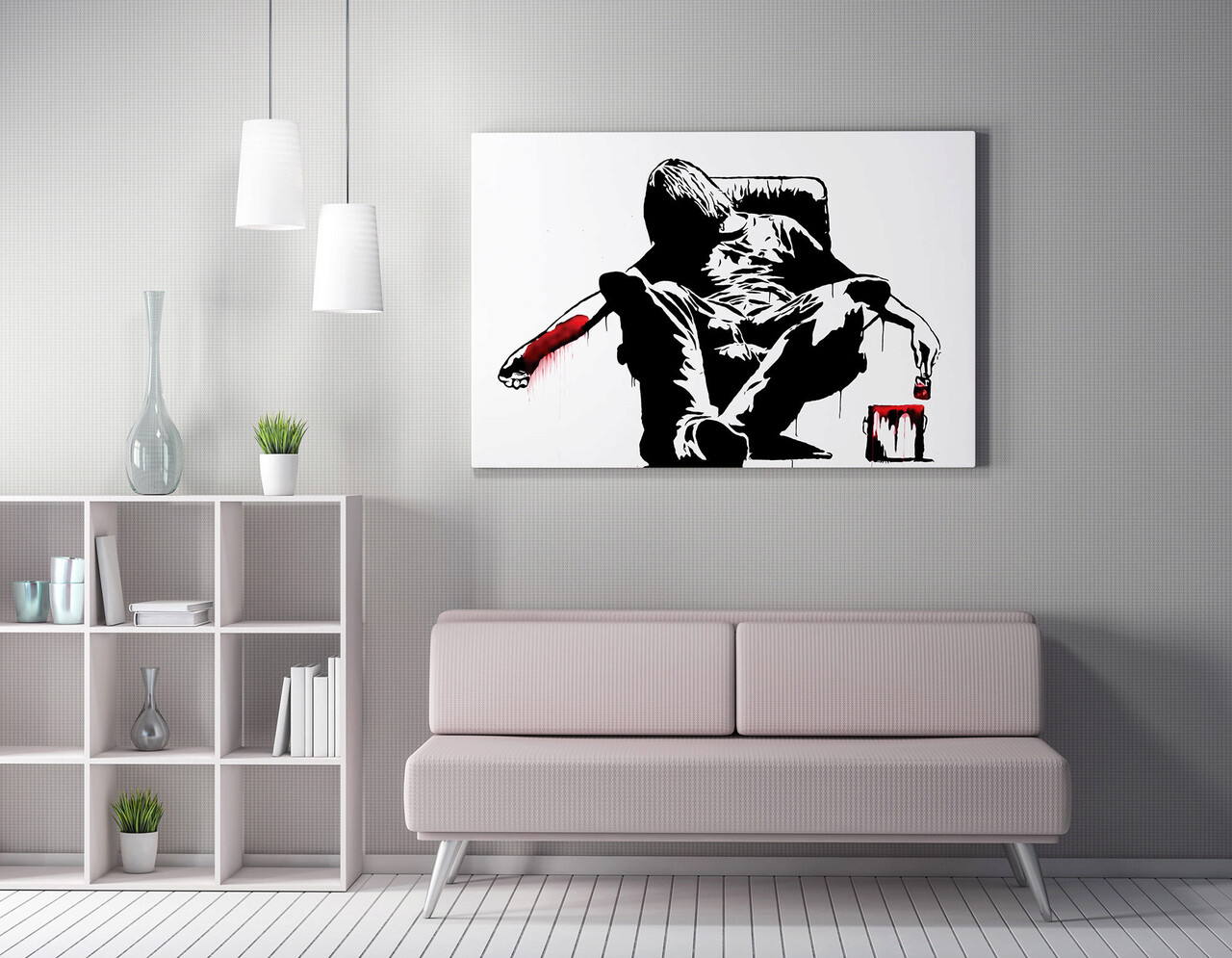 Tablou decorativ, WY134 (50 x 70), Canvas imprimat, Multicolor - imagine 4